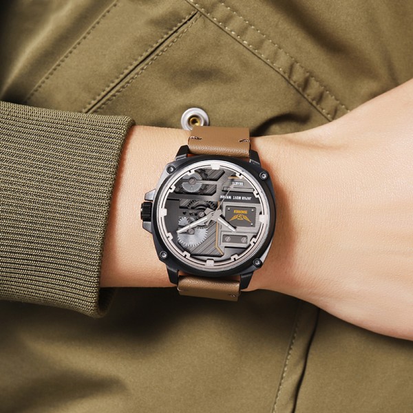 Skmei 2289BKLBN Black-Light Brown - 3591419