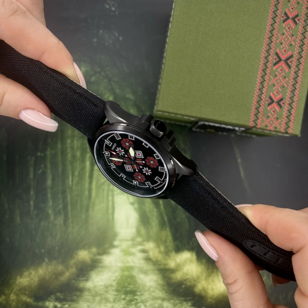 Awarder Embroidery Black-Red Black Battery 10ATM - 1202-0007-29 Awarder Embroidery Black-Red Black Battery 10ATM - 1202-0007-29