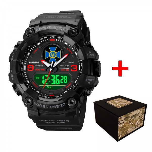 Patriot 001RDSBU СБУ Чорні з червоним + Коробка. - 1201-0012-30