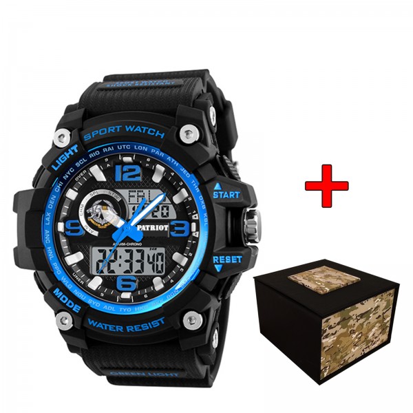 Patriot 012BUBKSSO ССО Чорні з синім + Коробка - 1201-0157-30