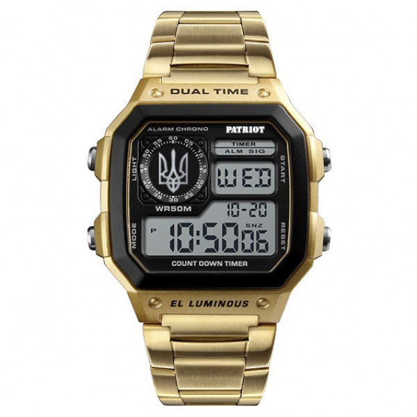 Patriot 011YGUASI Тризуб срібло Золото + Коробка - 1201-0227-30 Patriot 011YGUASI Тризуб срібло Золото + Коробка - 1201-0227-30