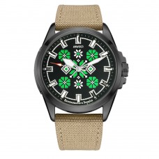 Awarder Embroidery Black-Green Khaki Battery 10ATM