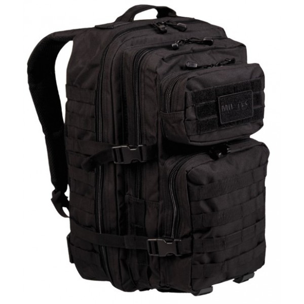 Рюкзак штурмовой большой на 36 литров Черный Mil-Tec Германия - 1056