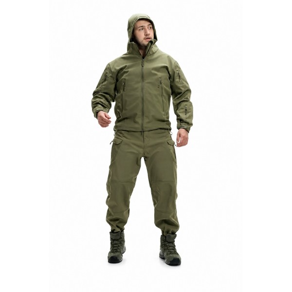 Костюм ESDY Softshell софтшелл, тактический. Олива - 2589475