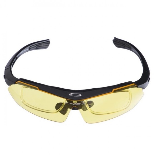 Окуляри тактичні Oakley з 5-ма змінними лінзами з поляризацією та Лого в чохлі Чорні - 2592154