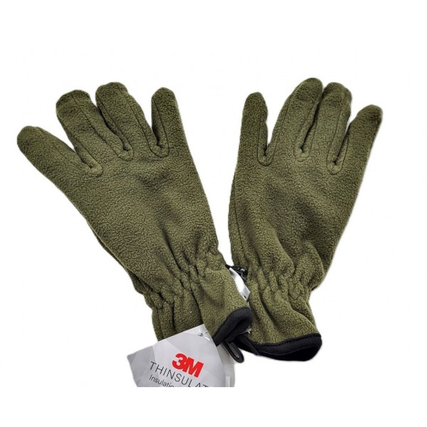 Флисовые тактические перчатки Thinsulate, олива - 2592259