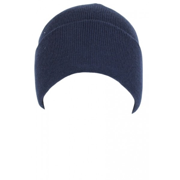 Шапка в'язана темно синя - 2593126