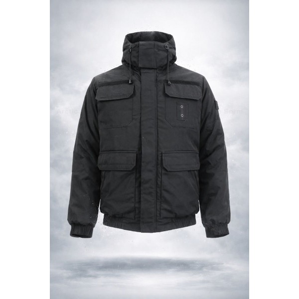 Куртка бушлат черный для охраны -20 C - 3034931