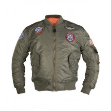 Куртка летная детская Flier Ger Jacke Ma1 Kids M.ABZ Mil-Tec Германия Olive