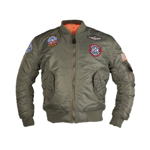 Куртка льотна дитяча Flier Ger Jacke Ma1 Kids M.ABZ Mil-Tec Німеччина Olive - 3219004