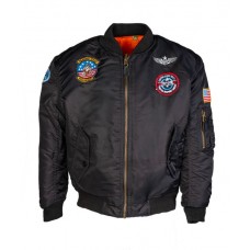 Куртка летная детская Flier Ger Jacke Ma1 Kids M.ABZ Mil-Tec Германия Black