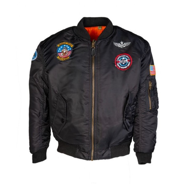 Куртка льотна дитяча Flier Ger Jacke Ma1 Kids M.ABZ Mil-Tec Німеччина Black - 3219054