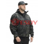 Тактична куртка Softshell Shark Skin ESDY Чорний мультикам