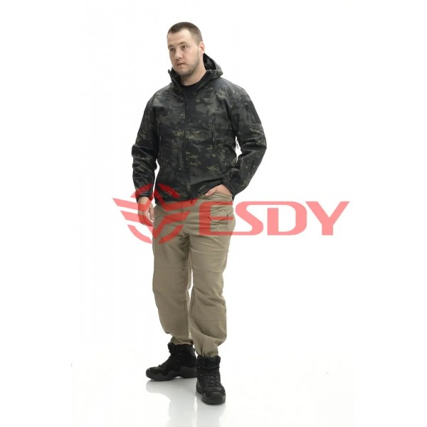 Куртка тактическая Softshell Shark Skin ESDY Черный мультикам - 3377009 Куртка тактическая Softshell Shark Skin ESDY Черный мультикам - 3377009
