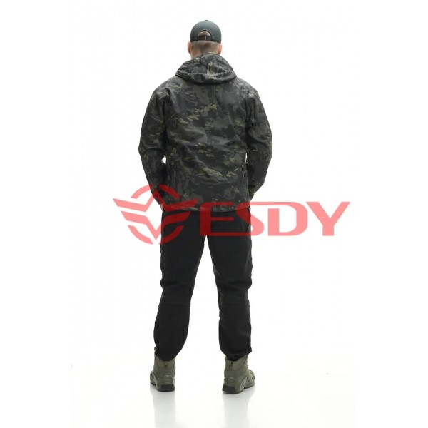 Куртка тактическая Softshell Shark Skin ESDY Черный мультикам - 3377009 Куртка тактическая Softshell Shark Skin ESDY Черный мультикам - 3377009