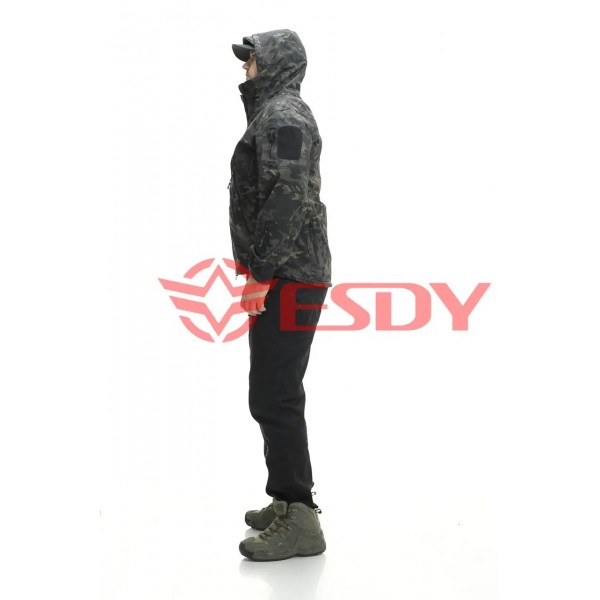 Куртка тактическая Softshell Shark Skin ESDY Черный мультикам - 3377009 Куртка тактическая Softshell Shark Skin ESDY Черный мультикам - 3377009