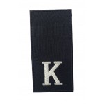 Погон на липучке Полиции Курсант Черный (размер 5х10 см)