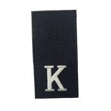 Погон на липучке Полиции Курсант Черный (размер 5х10 см)