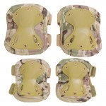 Защита тактическая наколенники, налокотники (ABS, полиэстер 600D, мультикам)