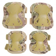Защита тактическая наколенники, налокотники (ABS, полиэстер 600D, мультикам)