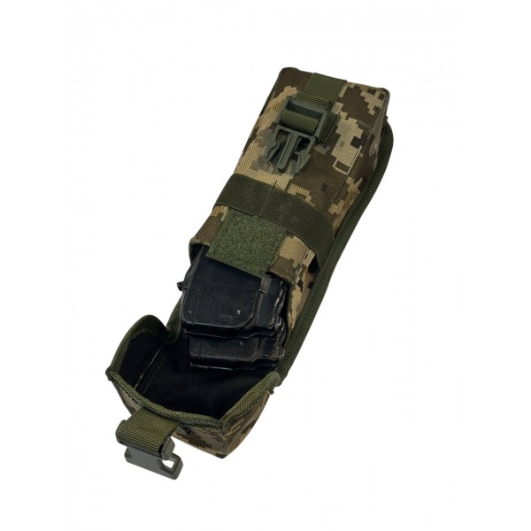 Подсумок для двух магазинов АК закрытого типа на фастексе на системе Molle МК (ММ-14) - 3573912 Подсумок для двух магазинов АК закрытого типа на фастексе на системе Molle МК (ММ-14) - 3573912