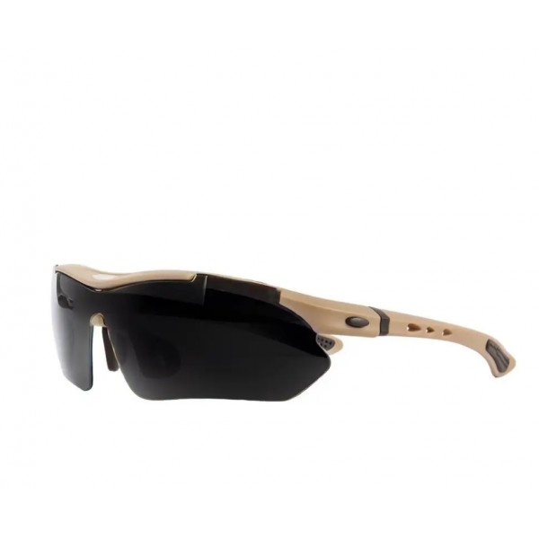 Окуляри тактичні Oakley (5 лінз) з поляризацією Койот - 3576969 Окуляри тактичні Oakley (5 лінз) з поляризацією Койот - 3576969