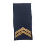 Погон на липучці НГУ Молодший сержант Темно-синій (розмір 5х10 см)