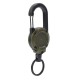 Карабин – ретрактор выдвижной (брелок) со стальным тросом.
