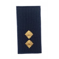 Погон на липучке НГУ Лейтенант Темно-синий (размер 5х10 см)