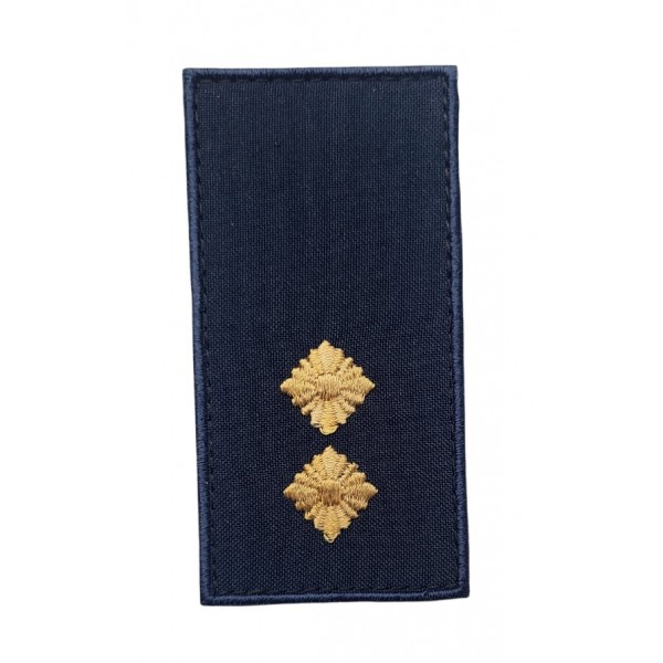 Погон на липучці НГУ Лейтенант Темно-синій (розмір 5х10 см) - 3592992