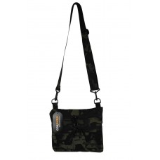 Тактическая сумка через плечо трапеция Milcore Черный мультикам