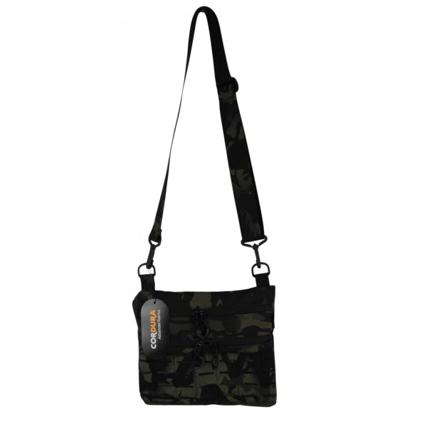 Тактична сумка через плече трапеція Milcore Чорний мультикам - 3593044