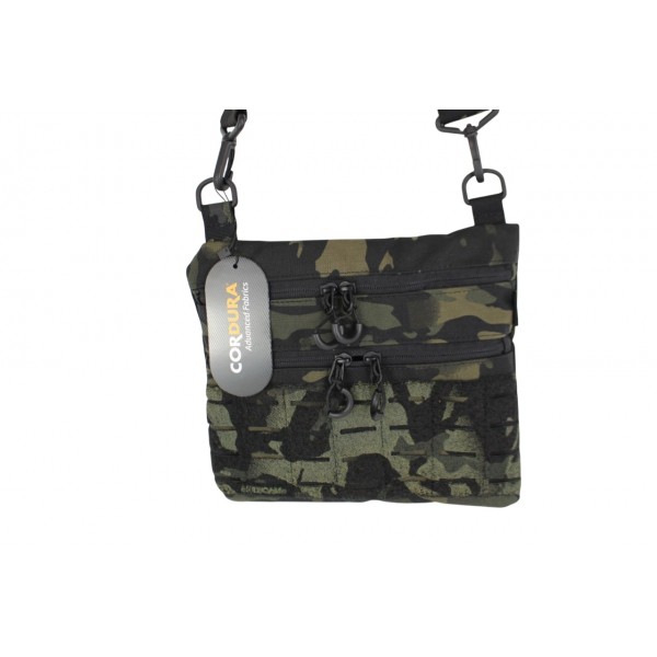 Тактична сумка через плече трапеція Milcore Чорний мультикам - 3593044 Тактична сумка через плече трапеція Milcore Чорний мультикам - 3593044