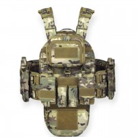  Плитоноска тактична штурмова YAKEDA на 9 підсумків + напашник зі швидким скиданням Cordura 1000D Мультикам