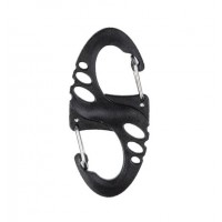 Карабін тактичний S-подібний (упаковка 10 шт) Mil-Tec Німеччина Black