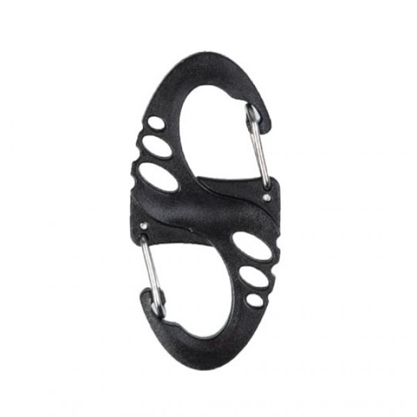 Карабин тактический S-образный (упаковка 10 шт) Mil-Tec Германия Black - 3593050