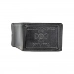 Обкладинка для посвідчення шкіряна Національна Гвардія України Чорна