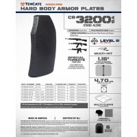 Комплект бронеплит облегченный Tencate CR3200SA SAPI Cut Multi Curve NIJ 0101.06 Level 3+ (2,2 кг) США