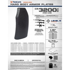 Комплект бронеплит облегченный Tencate CR3200SA SAPI Cut Multi Curve NIJ 0101.06 Level 3+ (2,2 кг) США