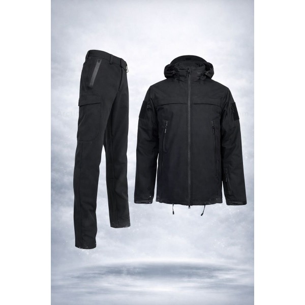 Тактичний костюм Soft Shell Pancer Чорний - 3593240