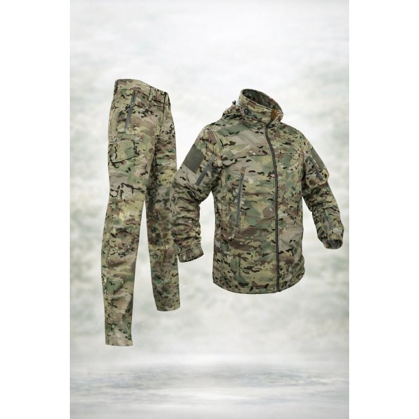 Тактичний костюм Soft Shell Pancer мультикам - 3593242