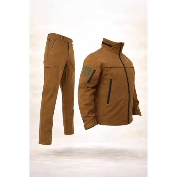 Тактичний костюм Soft Shell Pancer браун койот - 3593244