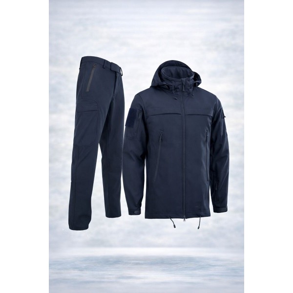 Тактичний костюм Soft Shell Pancer темно-синій - 3593254