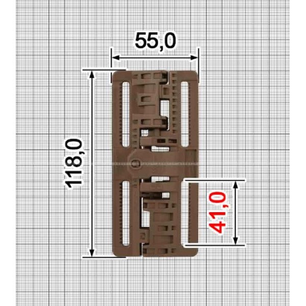 Пряжка швидкого скидання з магнітом Apache (A+B) Койот ART Left - 3593286