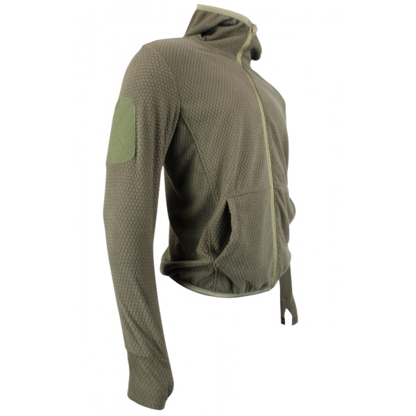 Кофта тактична флісова з капюшоном Grid Fleece Olive Pancer - 3593308 Кофта тактична флісова з капюшоном Grid Fleece Olive Pancer - 3593308