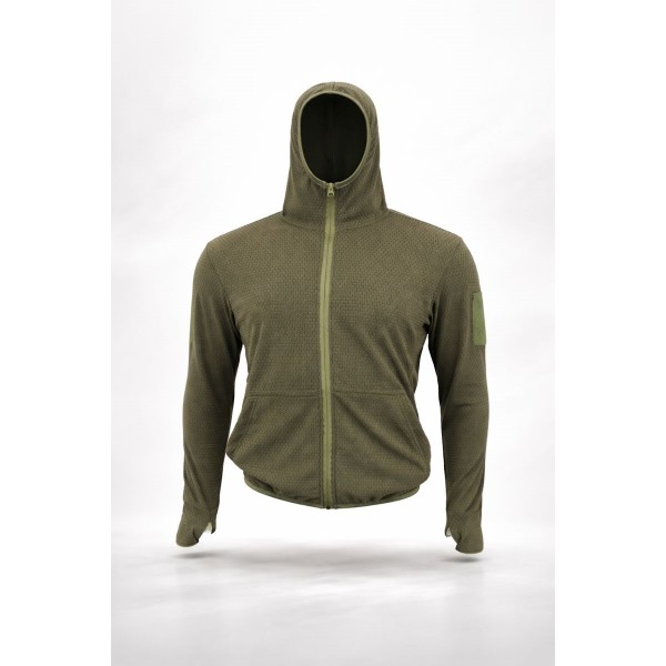 Кофта тактична флісова з капюшоном Grid Fleece Olive Pancer - 3593308