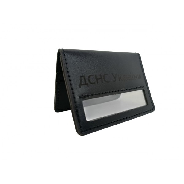 Шкіряна обкладинка ДСНС під пластикове посвідчення Чорна - 3593315 Шкіряна обкладинка ДСНС під пластикове посвідчення Чорна - 3593315