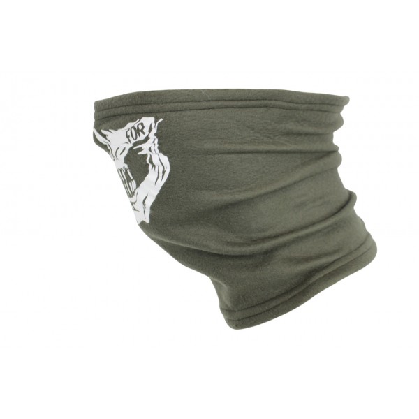 Баф зимовий флісовий з принтом Череп Pancer Олива - 3593325