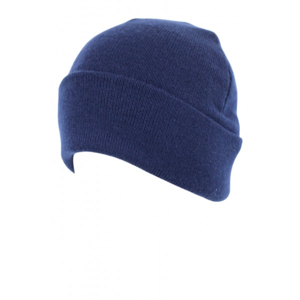 Шапка в'язана з флісом Pancer Темно-синя - 3593337