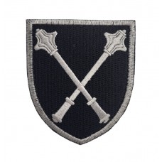 Шеврон Генеральний штаб ЗСУ Чорний (розмір 8х9.5 см)